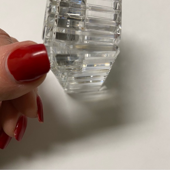 WATERFORD CRYSTAL CLOCK RECTANGLE QUARTZ BATTERY SIGNED IRELAND HOME DECOR - Picture 9 of 10